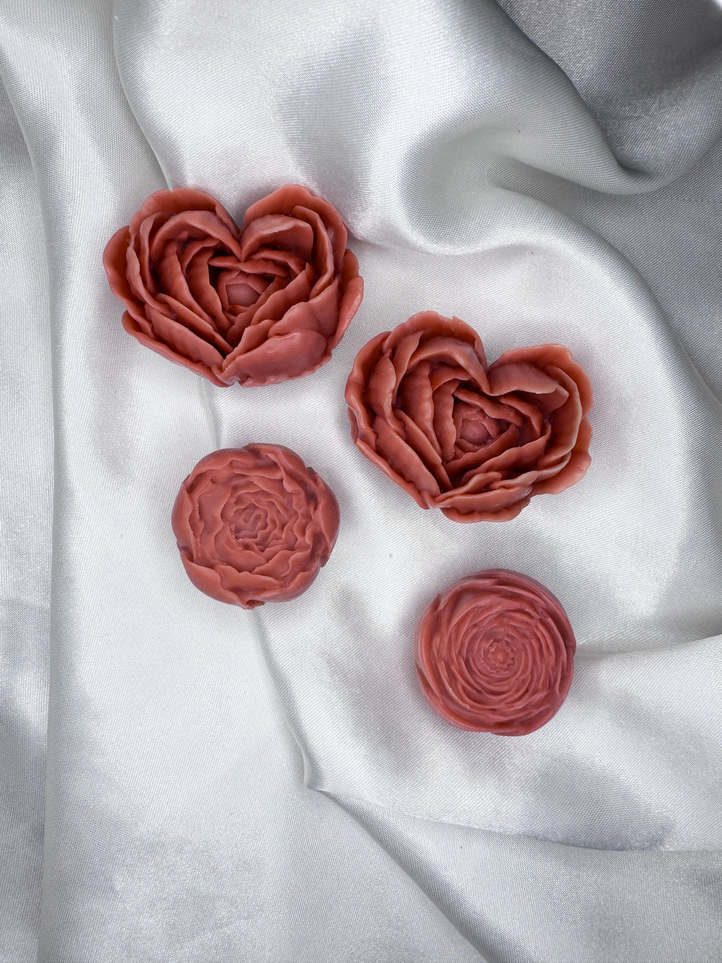 Mini Heart & Bloom Wax Melts – Pack of 4